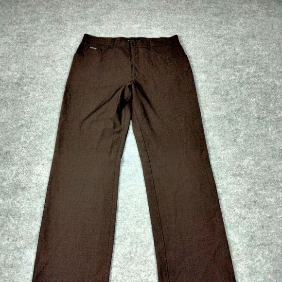 Alberto Tom Pants Mens Sz 33 Brown Golf Comfort Fit Ceramica Solid - Picture 4 of 16